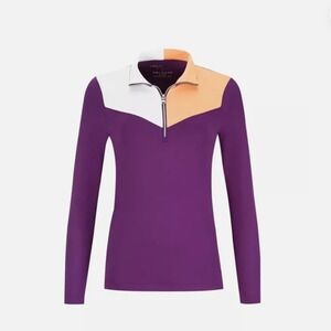 Lohla Sport The Margot Colorblock Top - Purple Sky Small